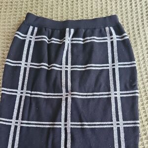The Limited Plaid Knit Skirt